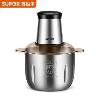 苏泊尔（SUPOR）  绞肉机3L大容量不锈钢机身防塞肉立体四叶刀片料理机搅拌机JRD06