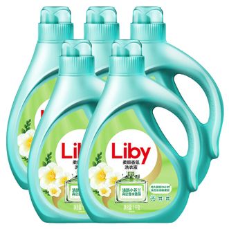 立白  小苍兰香氛洗衣液  持久留香  祛味洁净  柔顺护衣  1kg*5瓶装