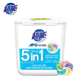超能  APG洗衣凝珠五合一旋风珠20颗共200g