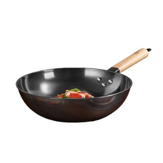 炊大皇（COOKER KING）  炒锅30cm精铁锅家用炒菜锅无涂层电磁炉通用平底煎炒锅