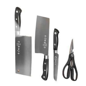 十八子作  刀具套装家用菜刀切片刀水果刀四件套 锐锋厨房四件套