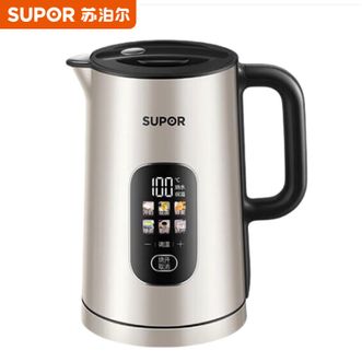 苏泊尔（SUPOR）  电热水壶1.5L触控调温烧水壶大屏显温不锈钢内胆电水壶SW-15S02FQ