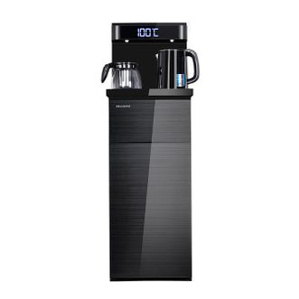 美菱  茶吧机 家用立式饮水机双出水龙头大屏数显 MY-YT916X  黑色
