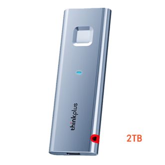 ThinkPlus  联想移动固态硬盘2TB 指纹加密520MB/s TSD303/2TB 机电脑两用 高速传输