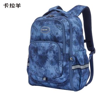 卡拉羊/KALA·Y  【24L】超轻游学包男女书包初中小学生防泼水双肩包CX5487宝蓝