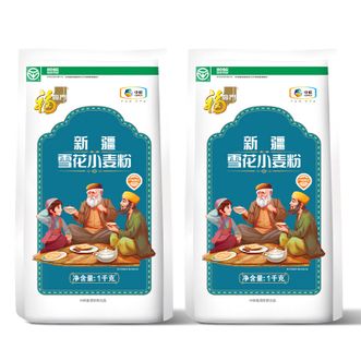 福临门  新疆雪花粉1kg*2
