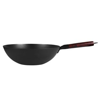 乐仕菲斯（RSFH）  黑钻炒锅32cm 家用不粘锅炒锅氮化铁锅少油烟炒菜锅无盖厨房烹饪锅具
