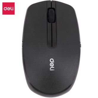 得力（deli）3738 办公无线无噪音鼠标 鼠标 笔记本鼠标 电脑鼠标 黑色