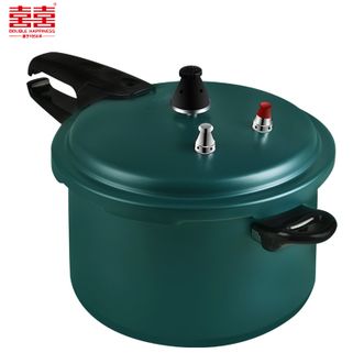 双喜  高压锅燃气电磁炉明火通用陶瓷不粘家用快煮压力锅高压锅 天池绿22cm