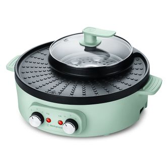 西屋/Westinghouse  涮烤一体锅家用无烟电烧烤炉多功能烤肉机涮煮电火锅涮肉烤肉烤串烧烤机WSC-A337