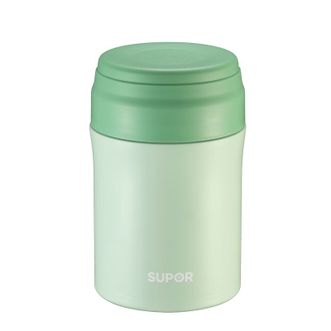 苏泊尔（SUPOR）  焖烧杯不锈钢焖烧保温500ml容量真空保温杯闷烧壶罐KC50KZ10灰豆绿