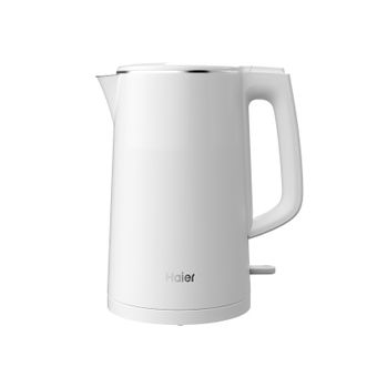 海尔/Haier  电热水壶 烧水壶不锈钢家用大容量水壶 1.7L