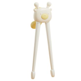 英氏（YEEHOO）  奶白色-成长辅助学习训练筷