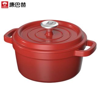 康巴赫(KBH) 溢彩珐琅汤锅 红色3L 康巴赫(KBH) 溢彩珐琅汤锅 红色3L