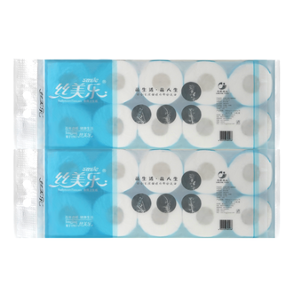 丝美乐  丝美乐品位加厚卷纸4层260节*6提共60卷15600节