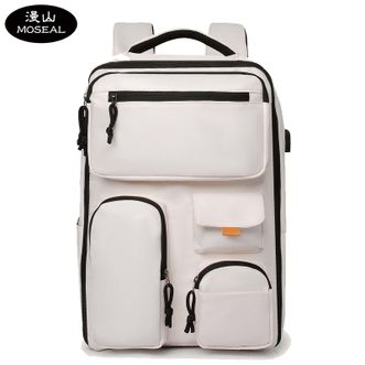 漫山/MOSEAL  商务休闲双肩包大容量背包时尚多功能电脑包书包 MS-YS5528
