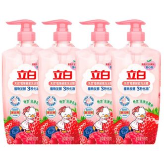 立白  莓果酵素洗洁精洗涤剂洗碗液洁净除菌4斤家庭装 500g*4瓶