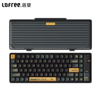 洛斐/LOFREE  小浪无线蓝牙键盘OE901【绿色】机械键盘全键无冲办公游戏无线键盘磁吸盖防尘键盘