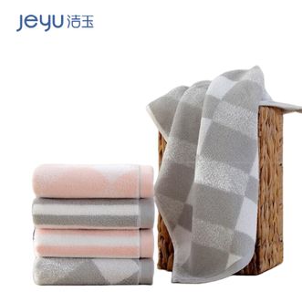 洁玉/jeyu  毛巾柔软亲肤 防螨抗菌毛巾 洗脸面巾 彩条毛巾-单条装【颜色随机】