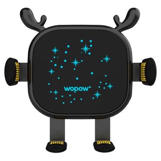 沃品/WOPOW  BW07无线充车载支架智能感应适用于苹果安卓手机 黑色