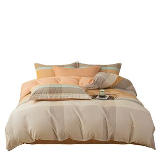 無印良品  全棉磨毛四件套--时代印象MJ-TJ24-76 200*230cm