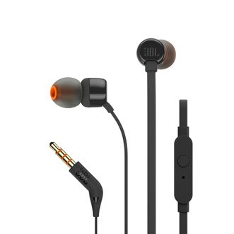 JBL  T110 立体声入耳式耳机耳麦 运动耳机 电脑游戏耳机 手机有线耳机带麦可通话