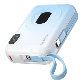 纽曼（Newmine）  AL38照相机充电宝 流光渐变自带双线 1W毫安时便携移动电源22.5W