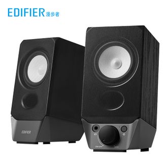 漫步者(EDIFIER) 木质纯音2.0迷你桌面无线音响R19BT 蓝牙5.3电脑多媒体音箱低音炮