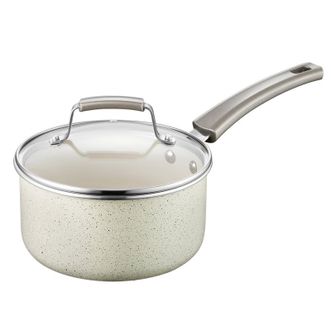 爱仕达/ASD  奶锅不粘锅珐琅汤奶锅18CM 泡面锅热奶锅婴儿宝宝辅食锅明火专用 NL18T6WG