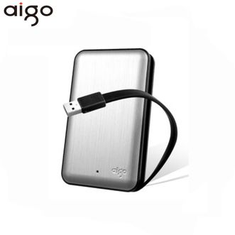 爱国者（aigo）  移动硬盘HD808【2TB】2.5英寸机械硬盘USB3.0兼容Mac 机线一体 商务便携数据存储高速传输