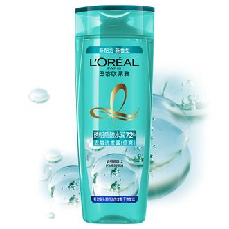 欧莱雅（LOREAL）透明质酸水润去屑洗发露(倍爽）400ml（无硅油）（新老包装随机发货）