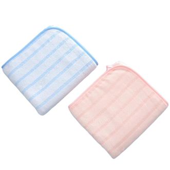 生活元素  毛巾  【76*34cm蓝+粉】珊瑚绒毛巾两条装   SHR-MJ203A