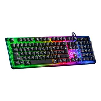 塔菲克  游戏发光有线键盘台式笔记本电脑USB机械办公家用