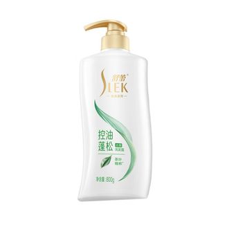 舒蕾/Slek  全新升级 有效控油 一洗蓬松茶叶精粹洗发露800ml