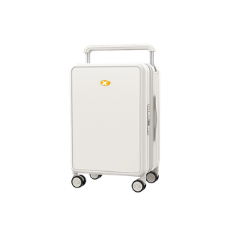 MGOB  宽拉杆行李箱小型登机箱防水大容量进口PC出差旅行箱G2米色