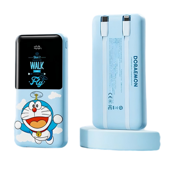 ROCK  哆啦A梦10000mAh自带双线PD 22.5W快充移动电源P65