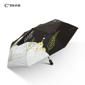 C'mon   星空兔自动伞 三折防晒遮阳伞 防紫外线伞