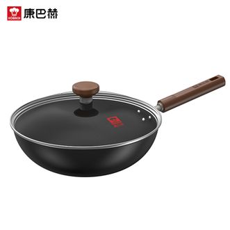 康巴赫  甄选有钛不粘铁锅32cm高温深氮处理无涂层不易锈