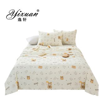 逸轩/yixuan  3D数码凉感丝印花夏被 吉伊小熊 150*200cm/200*230cm 单件夏被