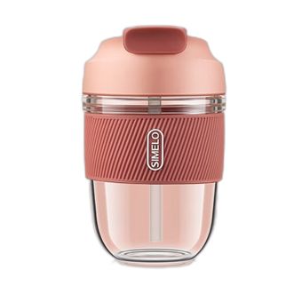 施美乐（SIMELO）单层玻璃水杯咖啡杯 便携办公室350ML