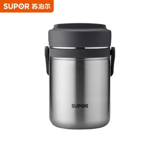 苏泊尔/Supor  不锈钢三层保温饭盒  黑色