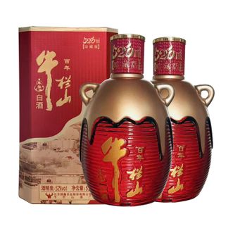 牛栏山  二锅头 百年陈酿三牛 至尊琉璃(520珍藏版)纯粮白酒浓香型 送长辈年货礼盒520mL*2瓶装