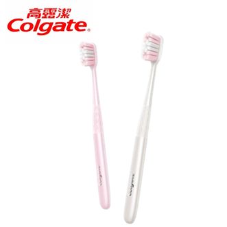 高露洁/Colgate  净齿牙刷高密超细软毛2支  绒绒丝净齿牙刷高密超细软毛