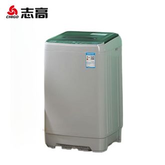 志高/Chigo  XQB100-2019 全自动洗衣机 小型波轮 洗脱一体机大容量 公寓宿舍出租房 咖啡金色 10kg
