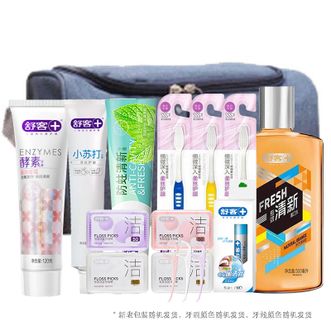 舒客+  牙膏牙刷漱口水牙线口腔喷雾套装全面护理套装 ZHS-TX33