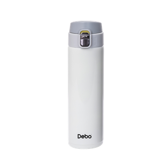 德铂（Debo）  304不锈钢保温杯  约480ml 白色款  车载保温杯办公杯水杯