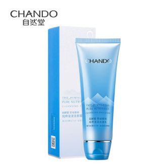 自然堂/Chando  雪域精粹纯粹滋润洗颜霜 洗面奶 洁面乳 125g