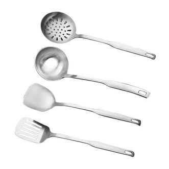 栢士德/BYSTON  不锈钢勺铲炊具四件套  BST-051A  送硅胶夹