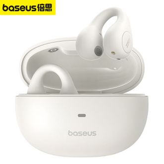倍思/Baseus  AS01蓝牙耳机耳夹式骨传导概念真无线降噪不入耳开放式挂耳式运动跑步游戏音乐