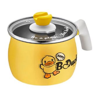 炊大皇（COOKER KING）  14CM小黄鸭和风奶锅小汤锅泡面热奶宝宝婴儿辅食锅具电磁炉燃气灶明火通用NG14XHY